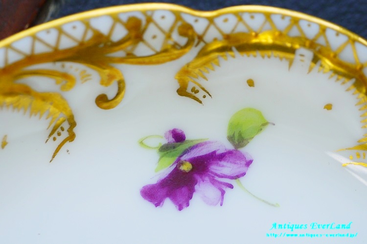 Karl Richard Klemm ドレスデン カップ&ソーサー スミレ