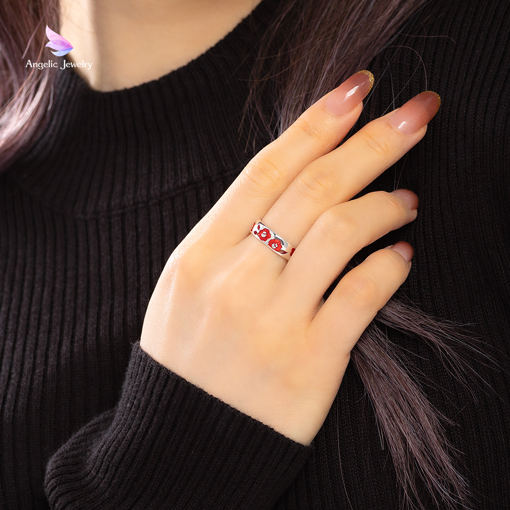 しとやかな誇り -椿リング- Angelic Jewelry