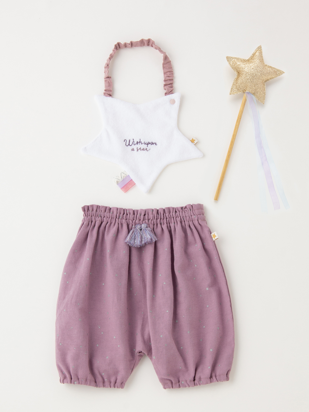 moc mof（モクモフ）スタースタイ、ブルマ、ステッキ3点セット｜出産