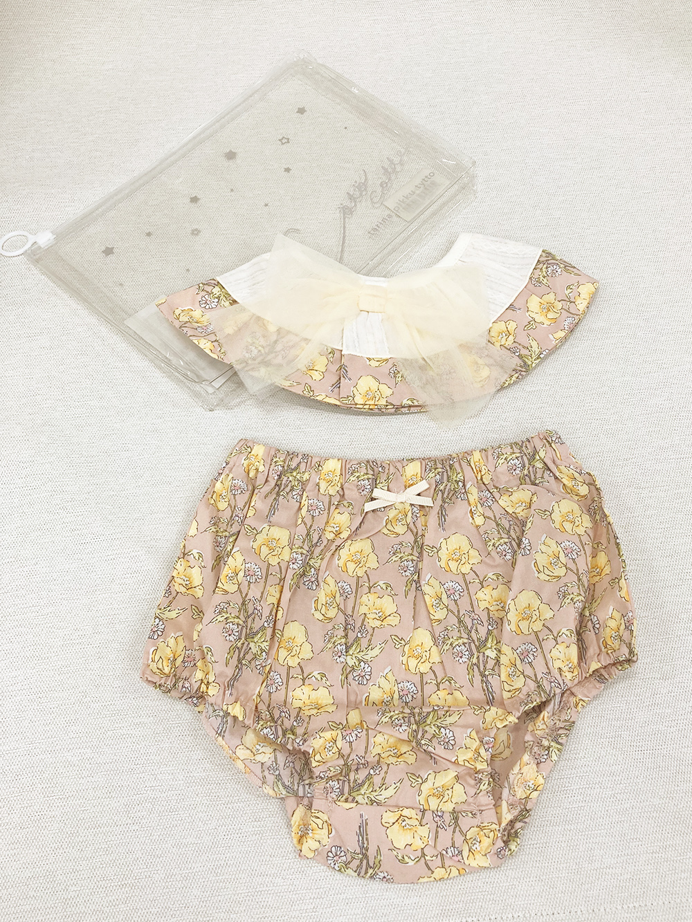 coto cotte（コトコト）花柄フリルスタイ&ブルマ2点セット | スタイ