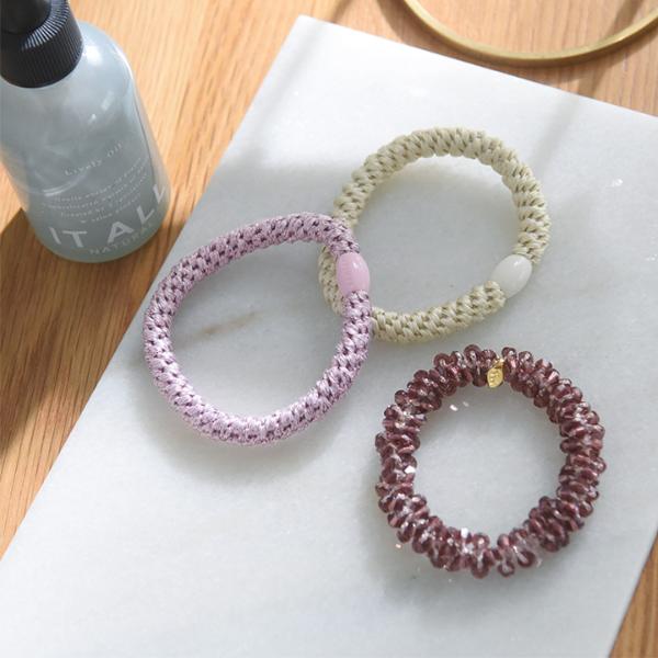 さりげなく華やぐ ヘアゴム 3点セット ヘアアクセ／kauliina