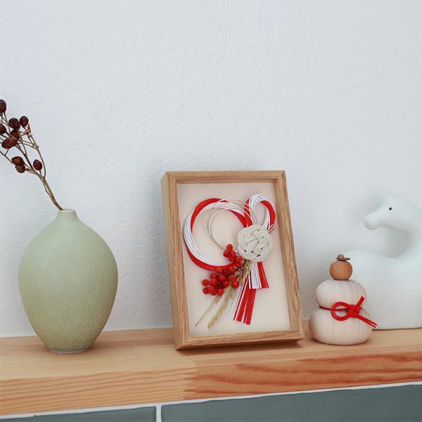 アンジェ別注】 hare 水引で結ぶ お正月フレーム 日本の行事 しめ飾り