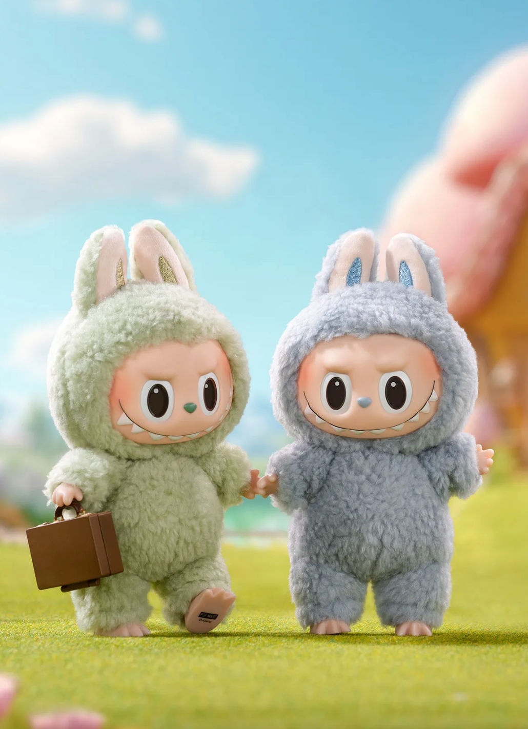 THE MONSTERS Exciting Macaron Series-Vinyl Labubu Plush Pendant