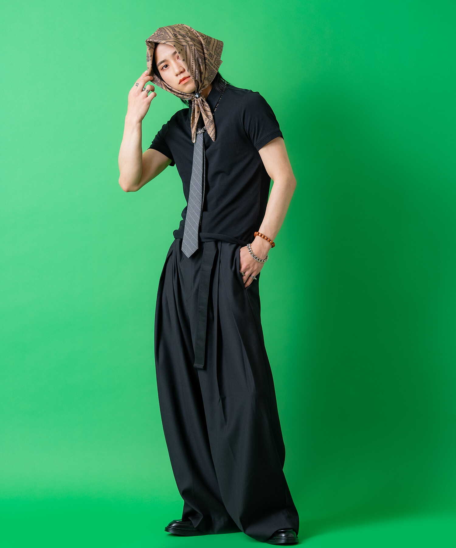 ミックスペイズリー柄スカーフ / レディース メンズ ユニセックス