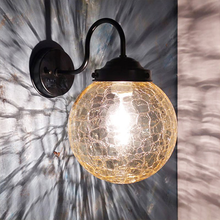 ポンポン花切子 丸型138スタンドライトG クリア 藤本幸治 アトリエ Ansan