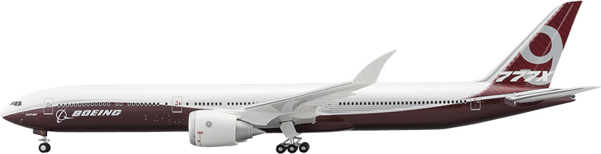 9X20102 1:200 BOEING 777-9 BOEING ハウスカラー 地上折りたたみ翼