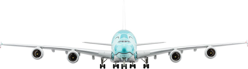 NH20144 1:200 A380 JA382A FLYING HONU エメラルドグリーン 完成品