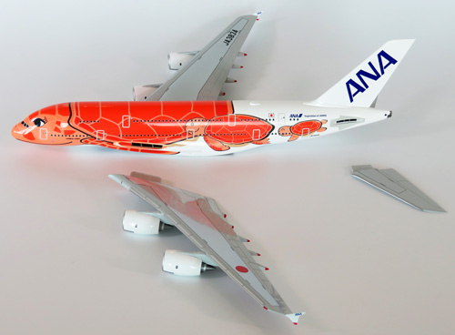 NH20147 1:200 A380 JA383A FLYING HONU サンセットオレンジ スナップ