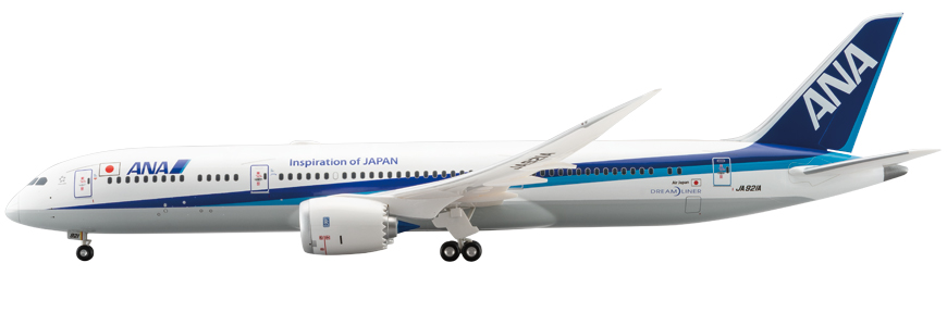 NH20168 1：200 BOEING 787-9 JA921A 完成品(WiFiレドーム・ギアつき