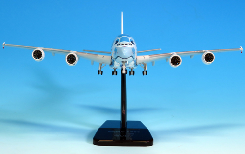 NH40079 1:400 A380 JA381A FLYING HONU ANA ブルーダイキャストモデル