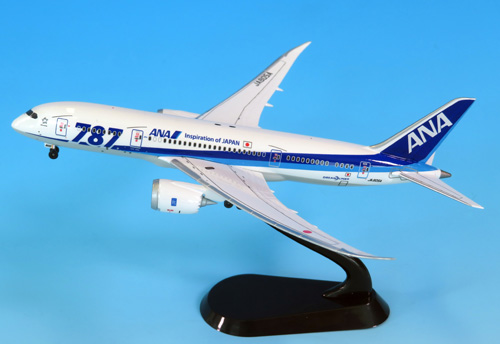 NH40115 1:400 BOEING 787-8 JA805A 787ロゴ ABS樹脂完成品（ギアつき