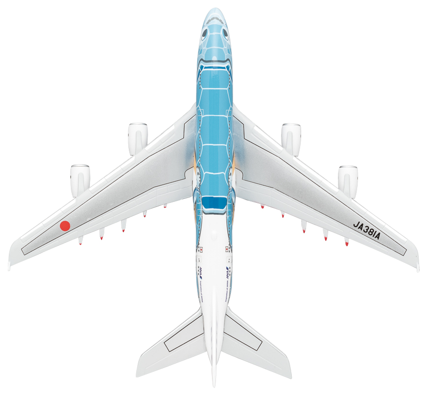 NH50063 1:500 A380 JA381A ANAブルー (WiFiレドーム・ギアつき）ABS