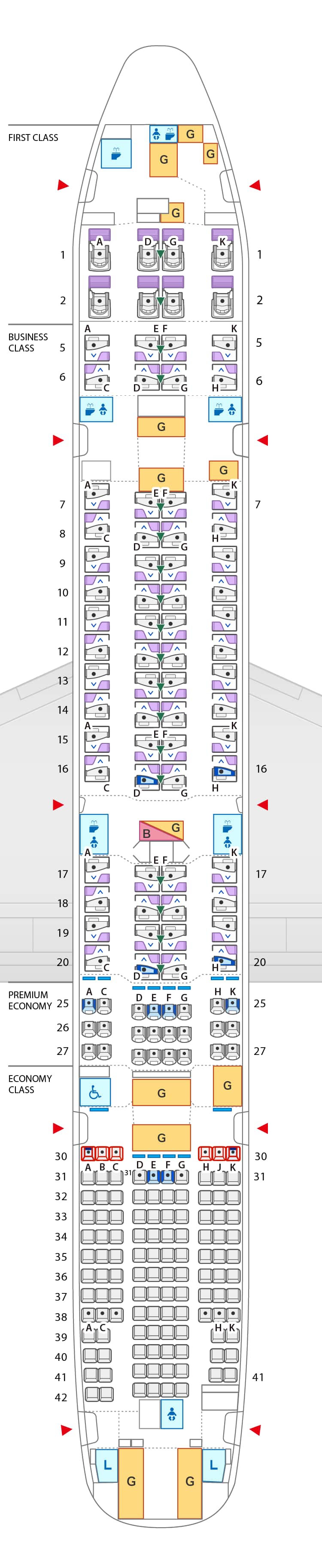 Boeing 777-300ER (77W)|Configuration・Seatmap|International