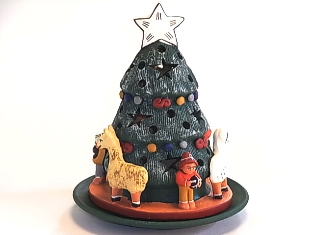 セラミカ（陶）のキャンドルホルダー＜クリスマスツリー＞販売（通販
