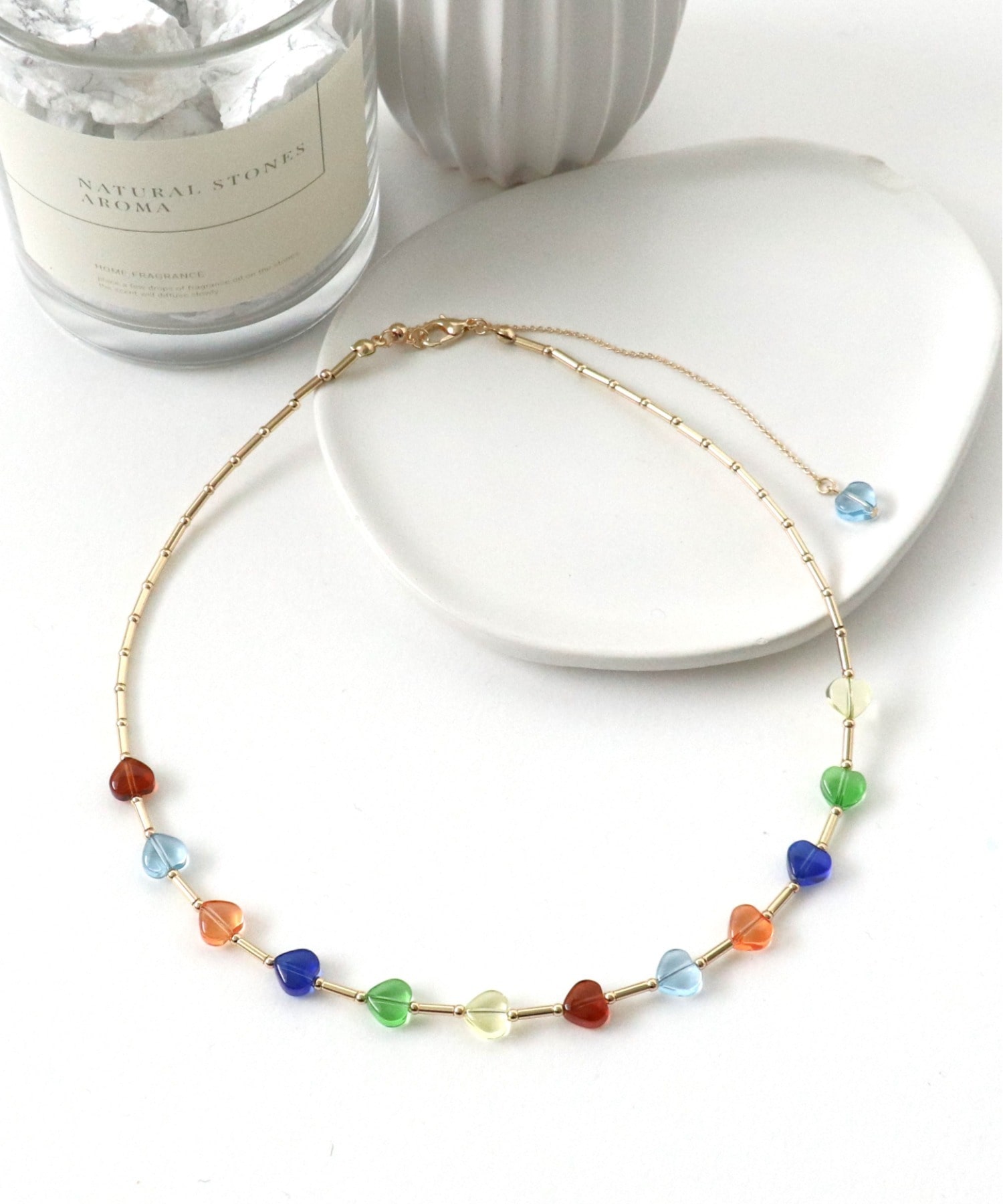 ハートビーズネックレス | AND ON JIONE STORE（アンドオン）ジオン