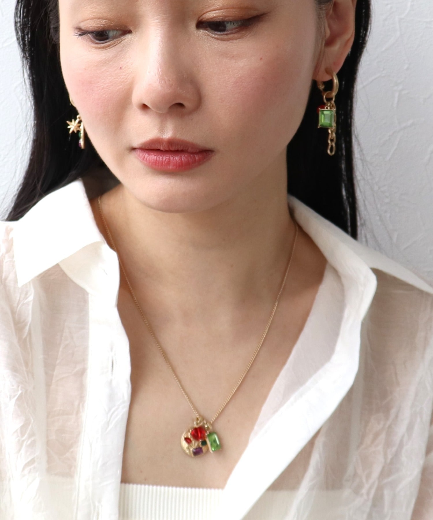 フラワーコインチャームネックレス | AND ON JIONE STORE（アンドオン