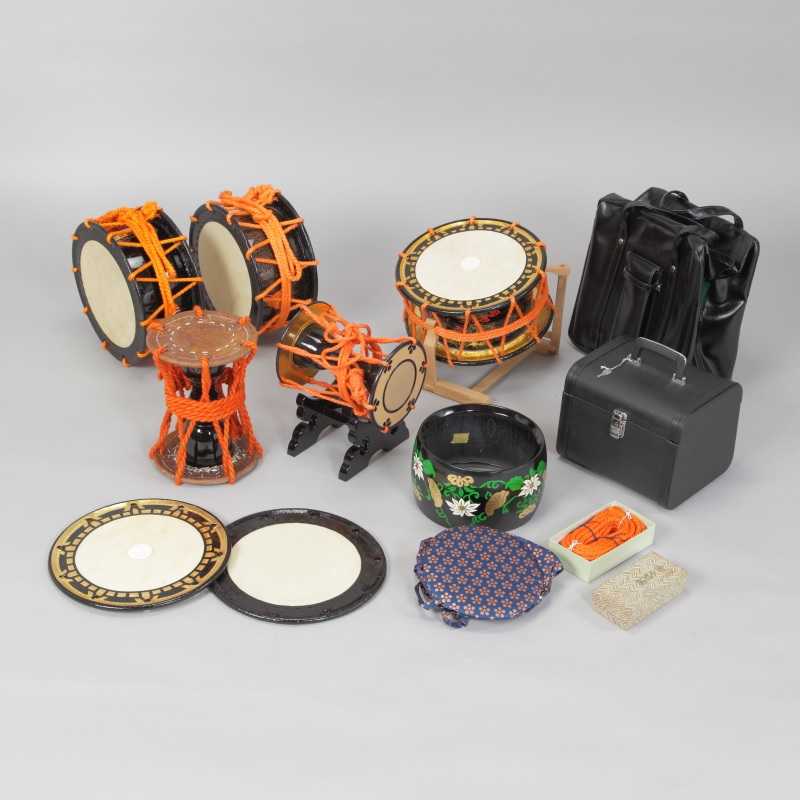 締太鼓　津軽民謡　民謡　御神楽　お囃子　バチ付き 締太鼓詳細 of 西野太鼓