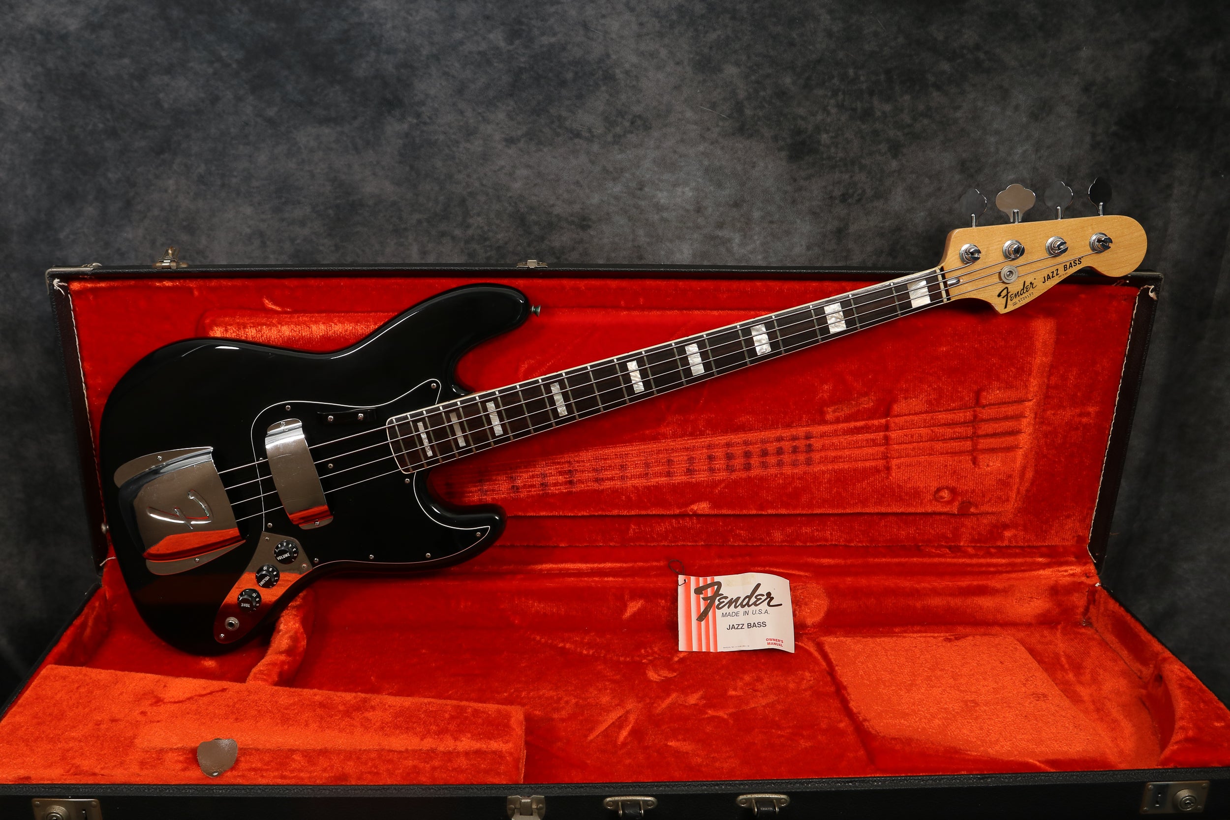 1978 Fender Jazz Bass, Black – Andy Baxter Bass & Guitars