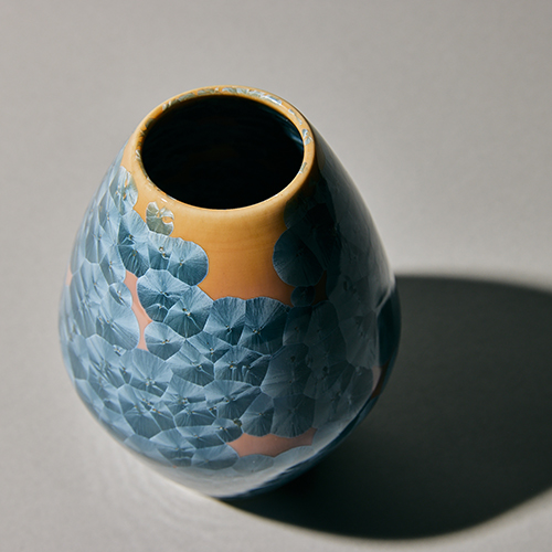 青山フラワーマーケット/花結晶花器 灰青 | 青山フラワーマーケット