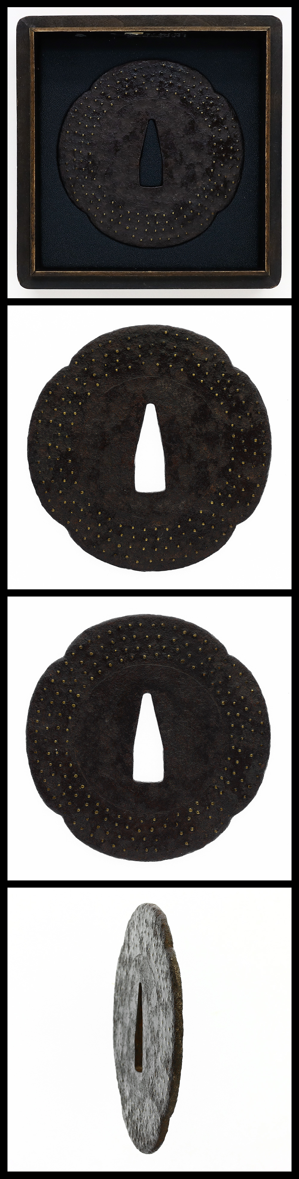 鍔: 無銘(応仁)(保存刀装具) | 日本刀販売の葵美術