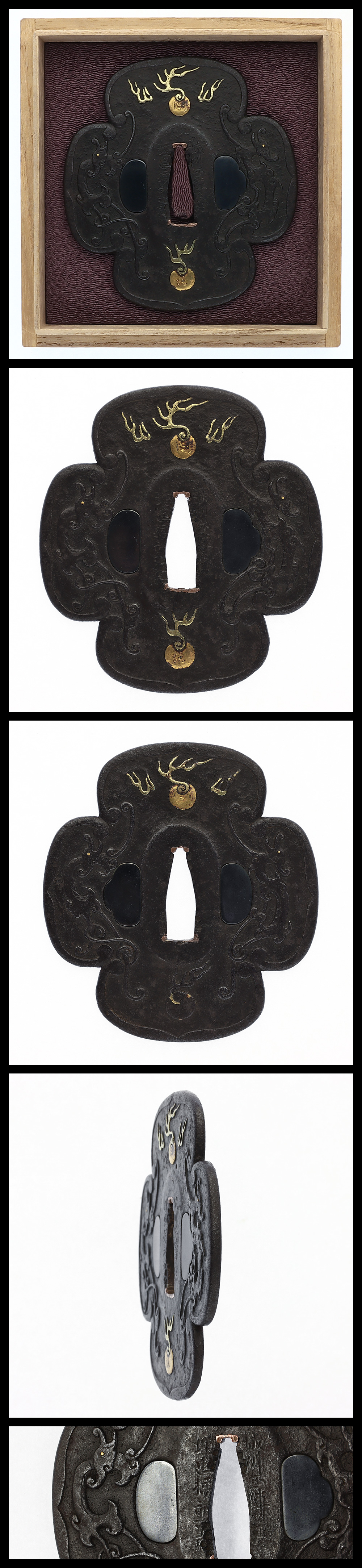 鐔: 城州西陣住埋忠橘重義(保存刀装具) | 日本刀販売の葵美術