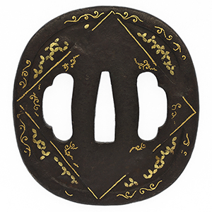 鐔: 無銘(江戸肥後)(保存刀装具) | 日本刀販売の葵美術