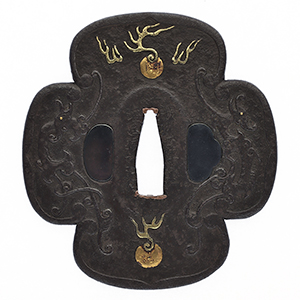 鐔: 城州西陣住埋忠橘重義(保存刀装具) | 日本刀販売の葵美術