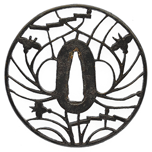 鐔:無銘（京透）（特別保存刀装具鑑定書） | 日本刀販売の葵美術