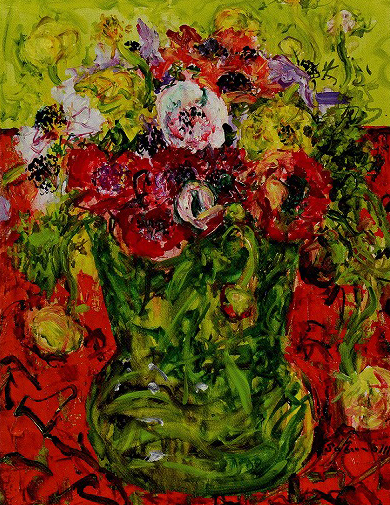 宮本三郎「花」の買取・査定は美術のプロにお任せ下さい。 | 絵画骨董