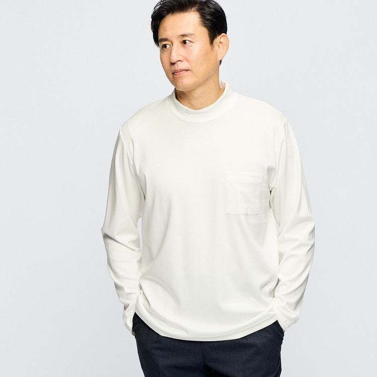 L＆Wデザイン】スーツ屋の仕立てたTシャツ モックネック【AOKI公式通販】