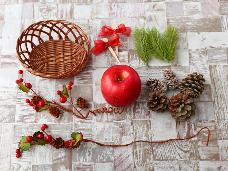 カゴを使ったアレンジ | 青森りんご公式サイト（一社）青森県りんご