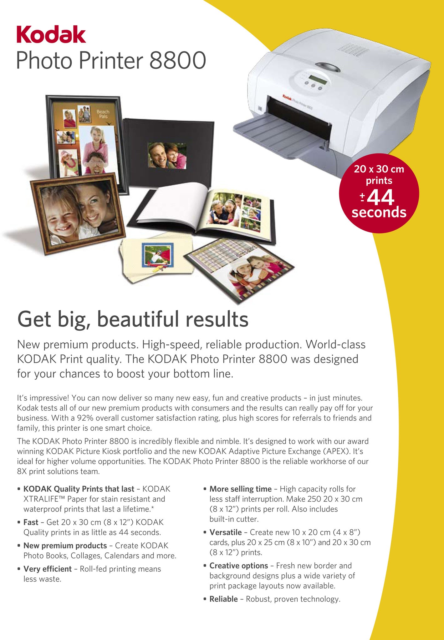 Kodak Photo 8800 Digital Photo Thermal Printer 