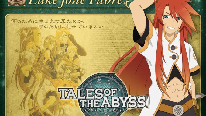 New Tales of the Abyss Trademark Filed by Bandai Namco Japan This