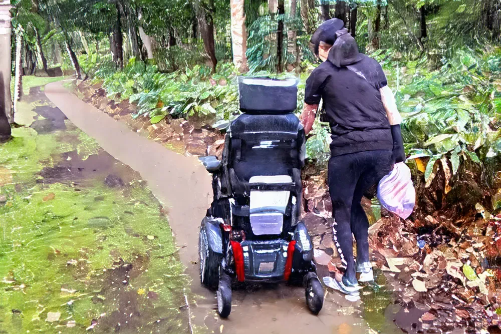 札幌芸術の森 開園記念イベント「芸森バースデー2025」で電動車いす
