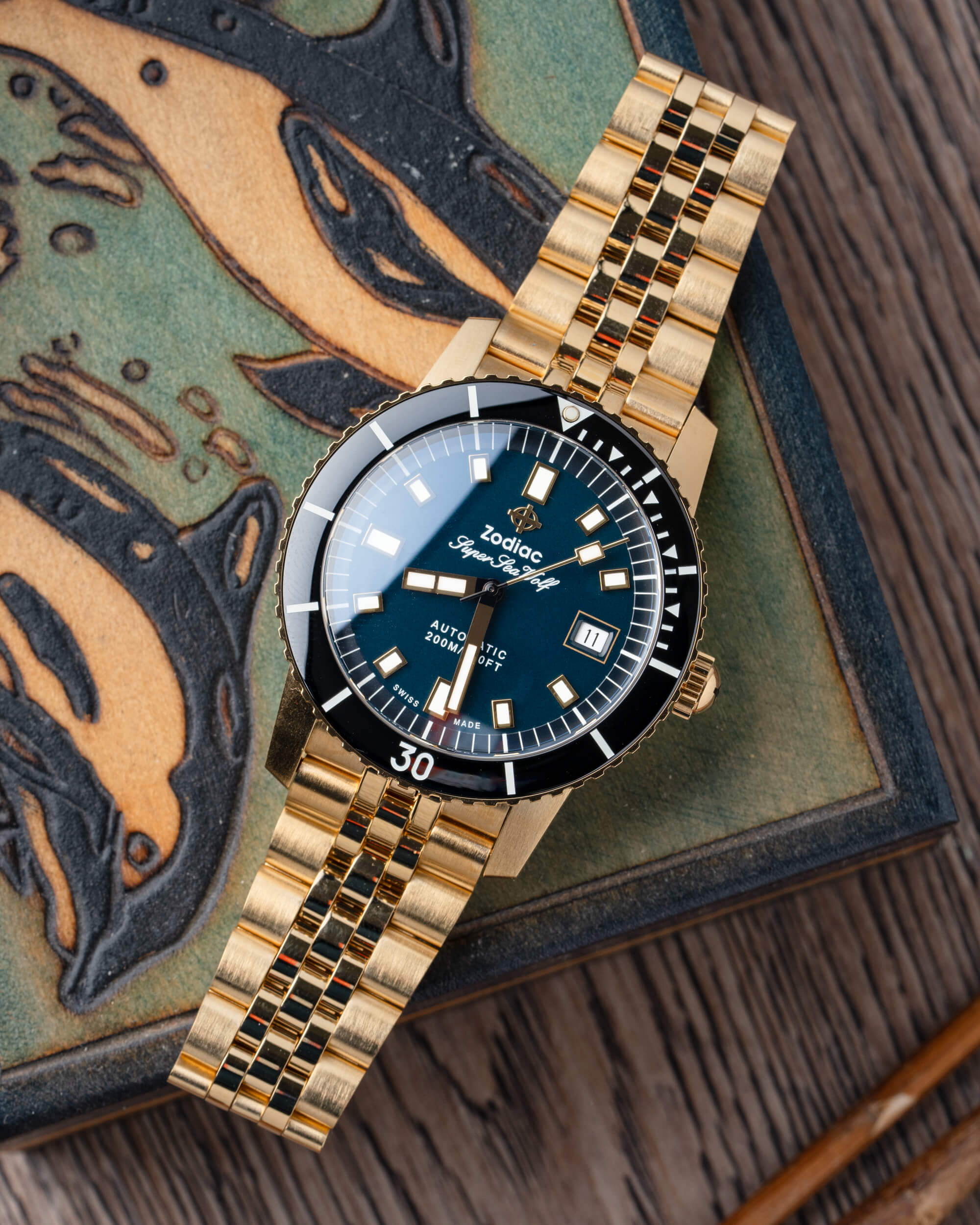 Watch Review: The 18k Gold-Plated Zodiac Super Sea Wolf