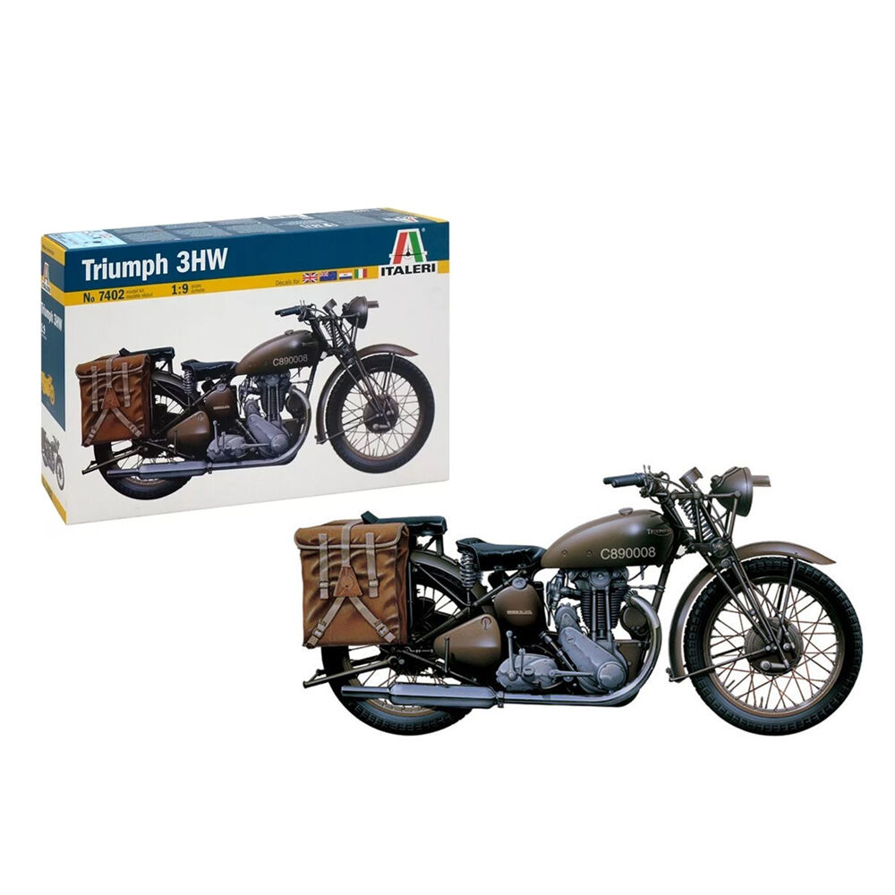 Italeri 1:9 Scale Triumph 3HW Model Kit Military Dispatch Bike