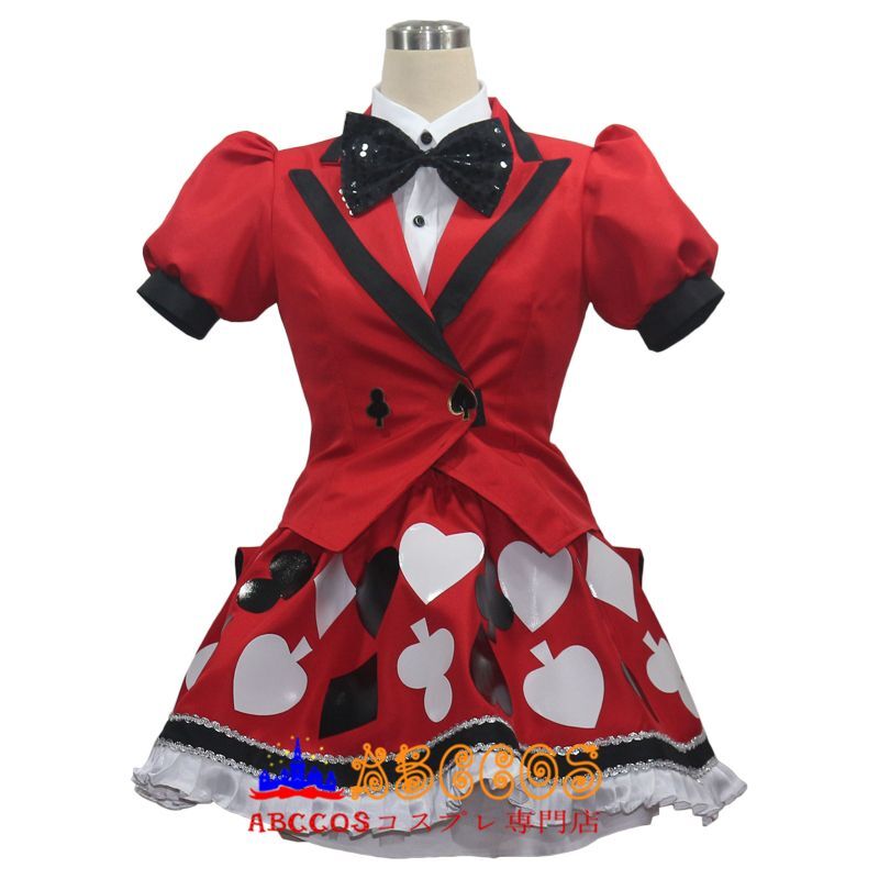 ディズニー ランド 赤の女王 ハートの女王 ダンサー コスプレ衣装
