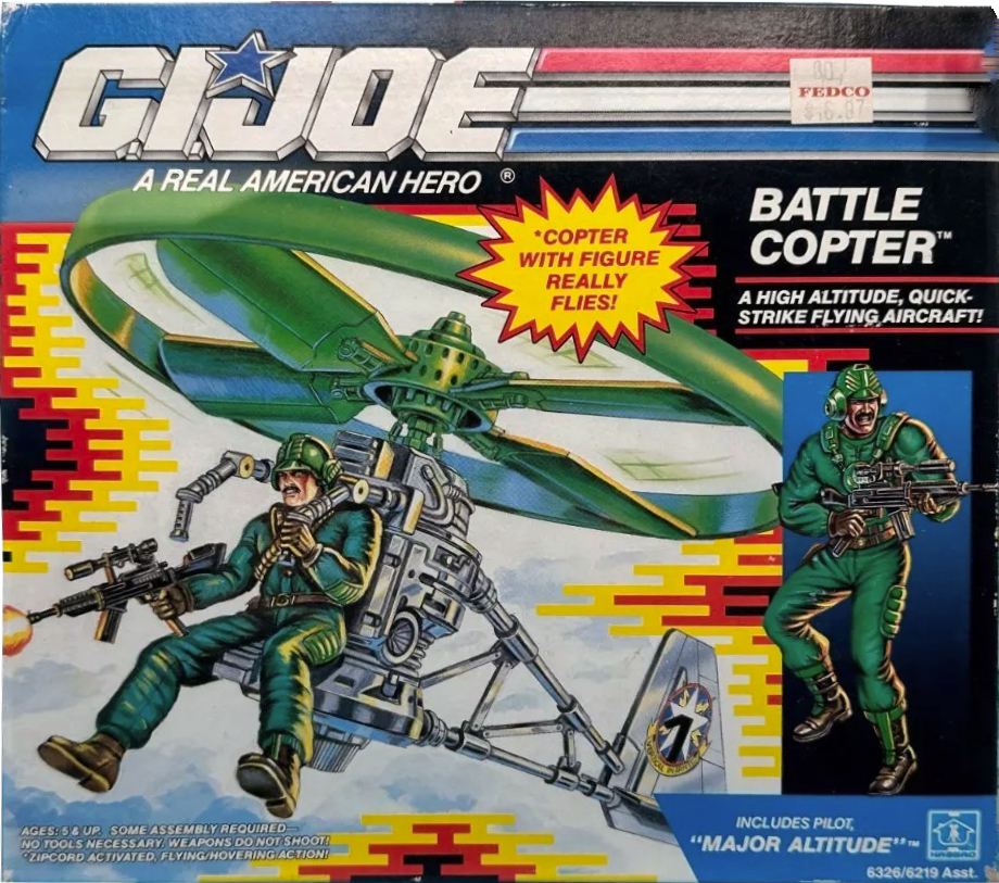 G.I. Joe A Real American Hero Major Altitude (Battle Copter)