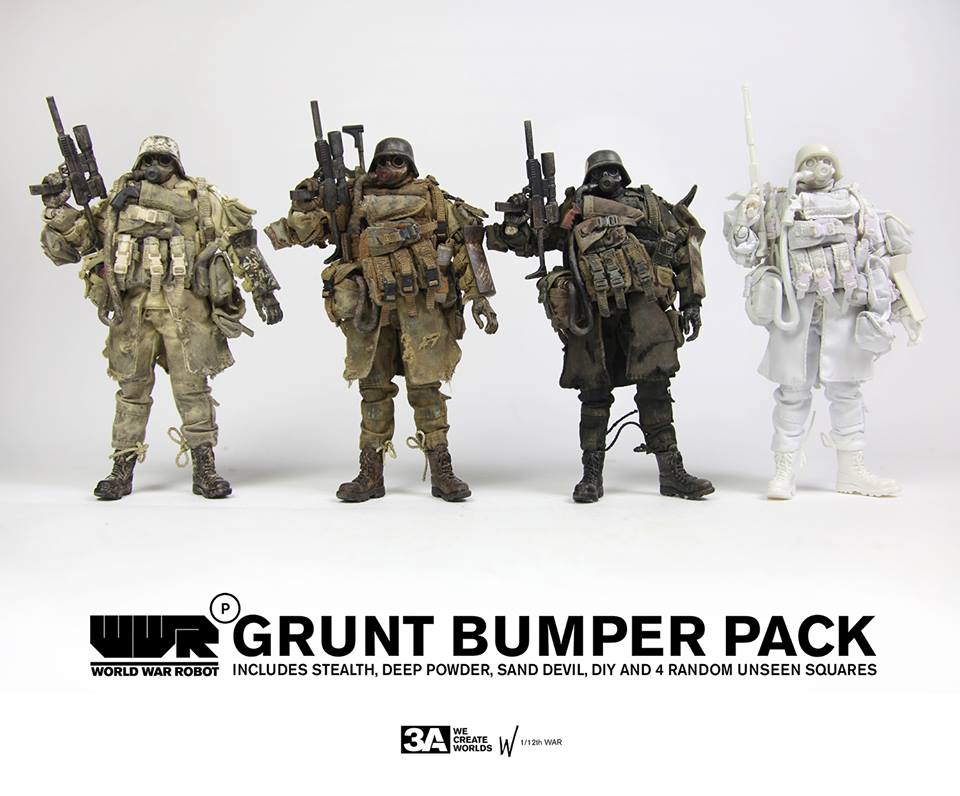 Three A Toys WWRp Grunt Four-Pack Available for Pre-Order Now
