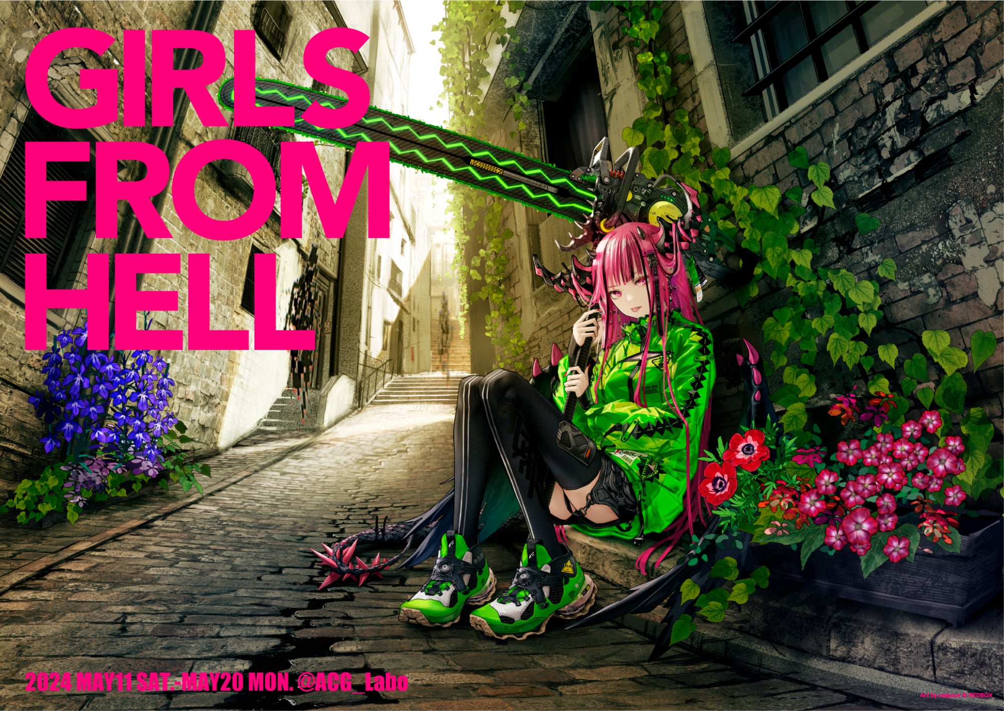 redjuice個展『GIRLS FROM HELL』@ACG_Labo