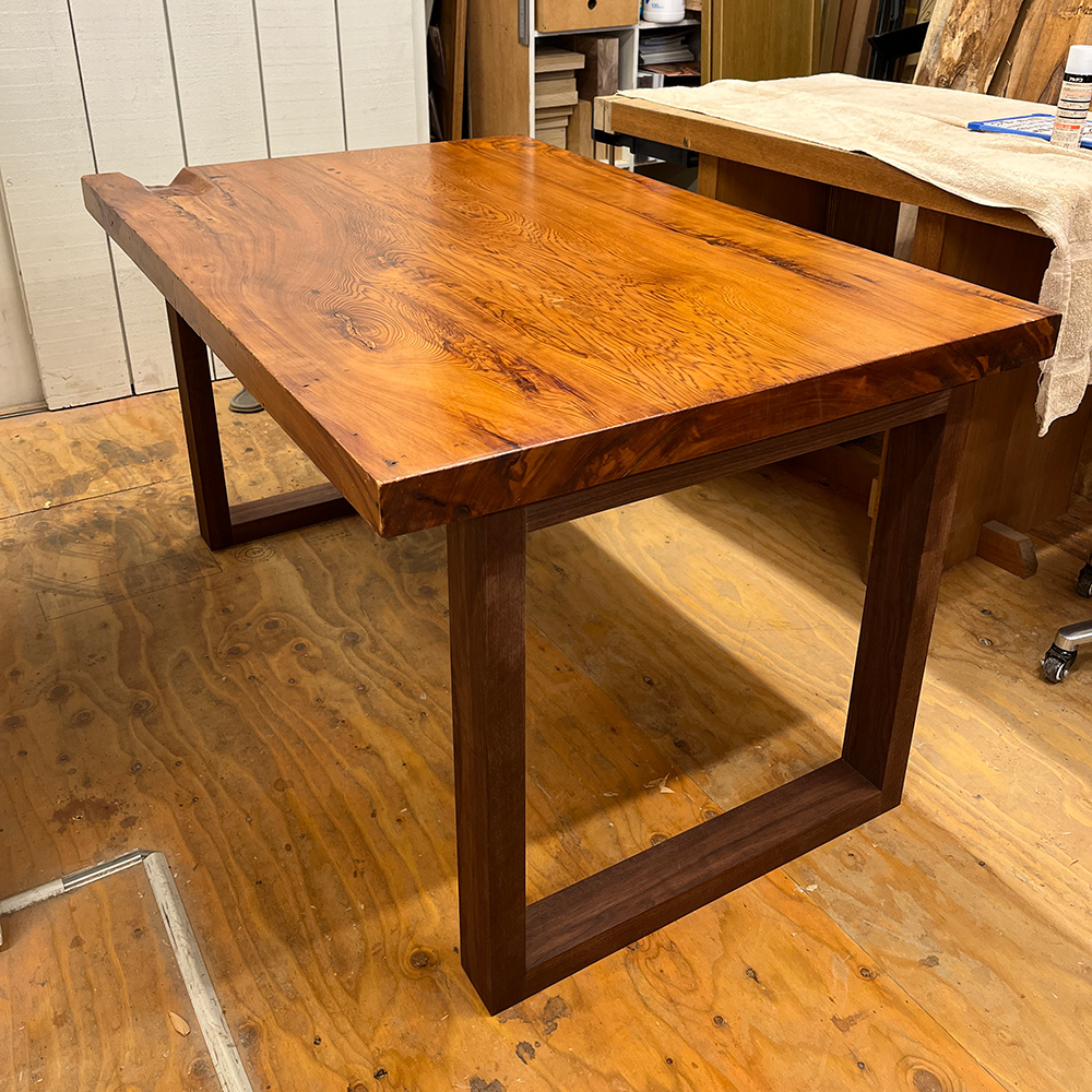 リメイク 座卓をテーブルに使用変更【屋久杉／ヤクスギ】無垢材