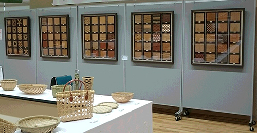 竹の編組見本の額縁用アクリル板｜お客様活用事例 40099489｜アクリ屋