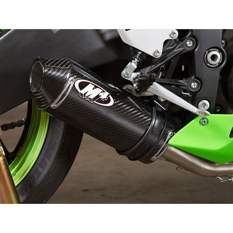M4 KA6994 Street Slayer Full System Exhaust Carbon Fiber Kawasaki