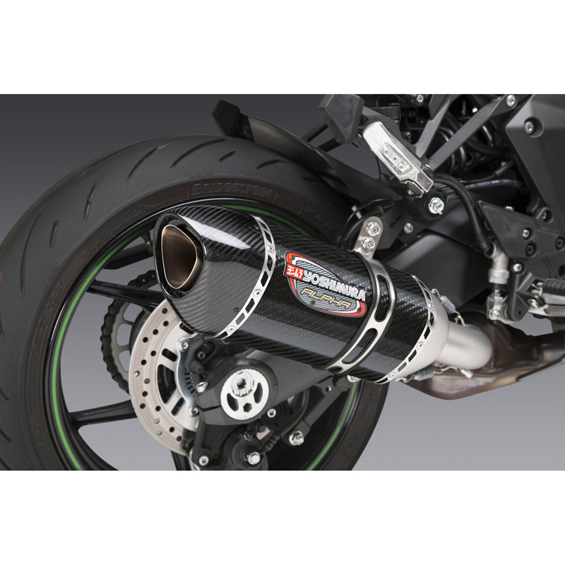 Yoshimura 14161BP220 Alpha Stainless Slip-on Exhaust for Kawasaki