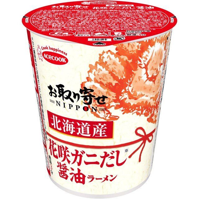 お取り寄せNIPPON 北海道産花咲ガニだし醤油ラーメン | エースコック