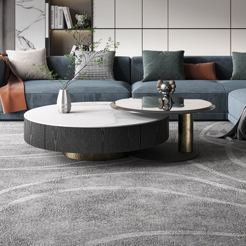 ACEX公式/ガラス面 ローテーブル 無垢材 ラグジュアリ インスタ映え