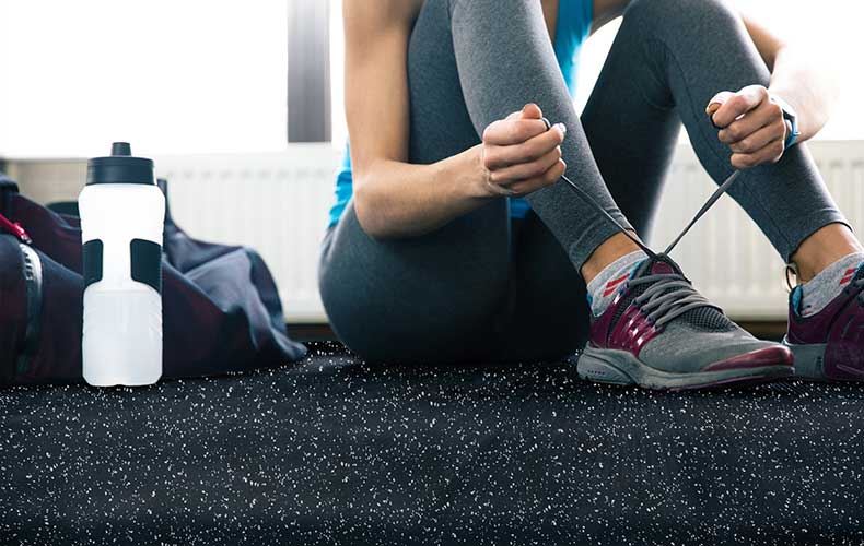 スポーツラバーフロア プラジョイントタイプ ホワイト｜ビニル床材