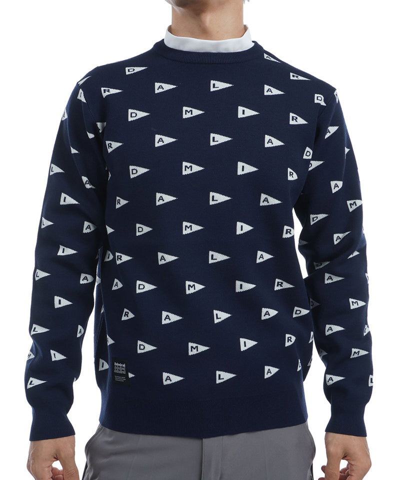 フラッグジャカード クルーセーター ADMA453 – ADMIRAL