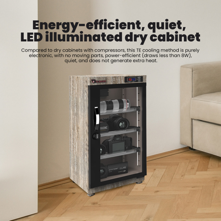 Slinger 55L Electronic Dry Cabinet with Combination Lock, Oak SL