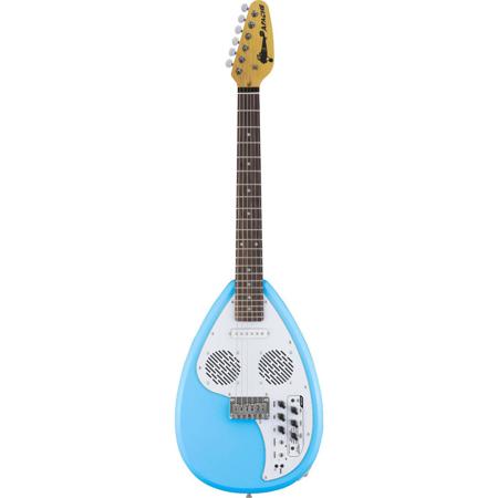 Vox APACHE I Travel Guitar with Built-in Amp and Rhythms, Seafoam
